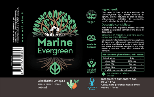 Olio di alghe Omega-3 (100ml)